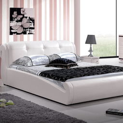 真皮床臥室家具榻榻米皮藝床中小戶型雙人軟體床工廠直銷一件代發(fā) 蒂斯頓家具